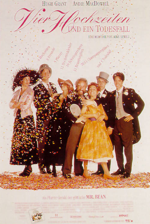 Four Weddings and a Funeral has been added to these lists: