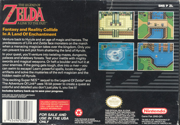 The Legend of Zelda: A Link to the Past The Legend of Zelda: A Link to the Past