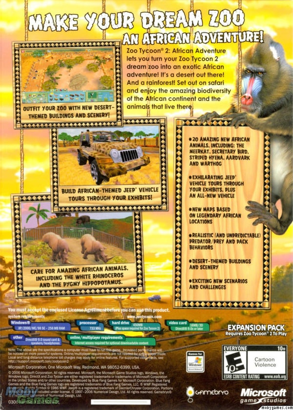 Picture of Zoo Tycoon 2: African Adventure (Expansion)