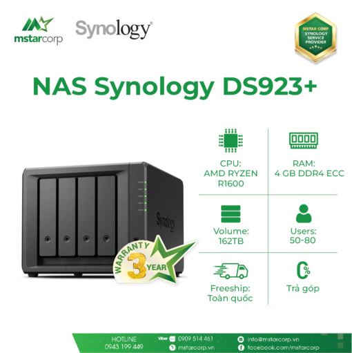 NAS Synology DS923 INTELLIGENT STORAGE SOLUTION