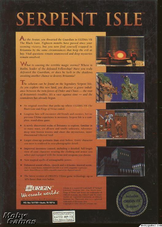 Ultima VII Part Two: Serpent Isle Ultima VII Part Two: Serpent Isle