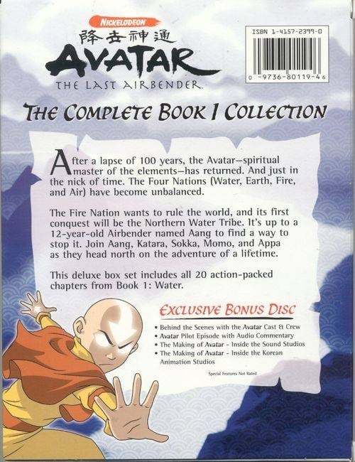 Avatar The Last Airbender Complete Series Dvd Box Set