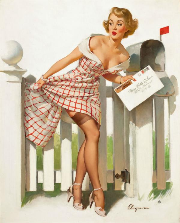 Picture Of Gil Elvgren All His Glamorous American Pin Ups Th Anniversary