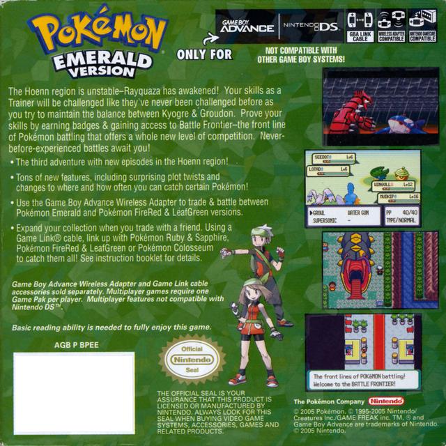 Pokémon Emerald Version Pokémon Emerald Version