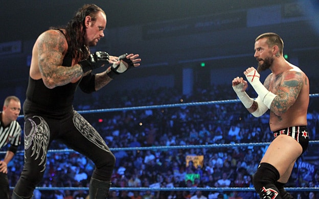 Picture Of CM Punk Vs The Undertaker WWE Wrestlemania 29