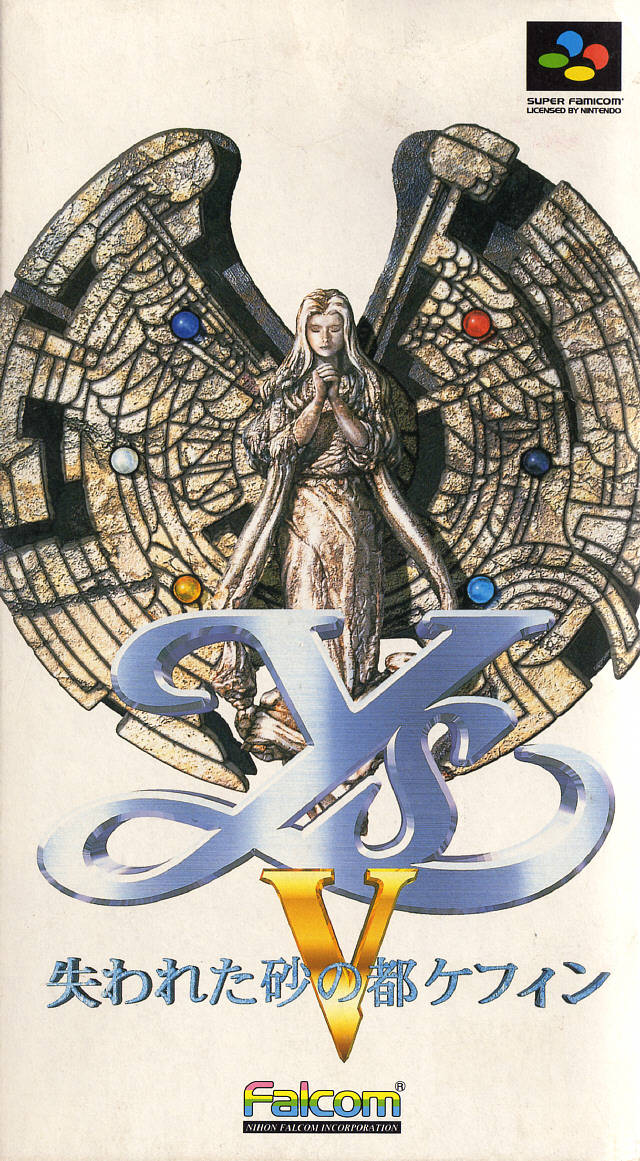 Ys V: Ushinawareta Sunano Miyako Kefin for Super Nintendo Ys V: Ushinawareta Sunano Miyako Kefin for Super Nintendo