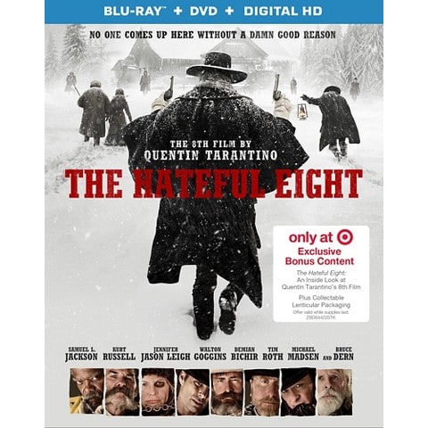 The Hateful Eight (Exclusive Lenticular Slip Cover and Bonus Content) [Blu-ray/DVD/Digital HD]