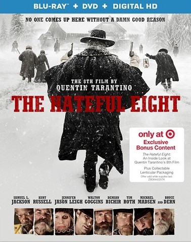 The Hateful Eight (Exclusive Lenticular Slip Cover and Bonus Content) [Blu-ray/DVD/Digital HD]