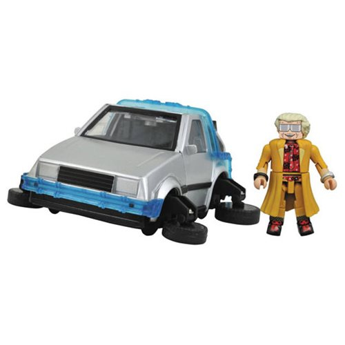 Back To The Future Part II Minimates: Hovering Time Machine w/ Doc Brown