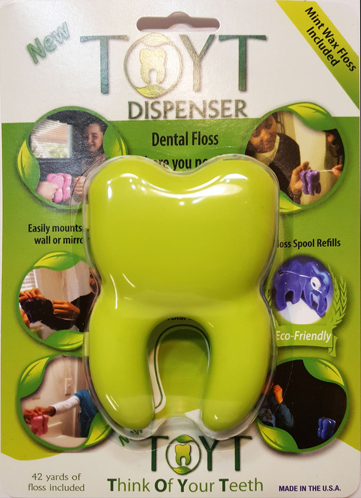Refilable TOYT Dispenser with floss for teeth Refilable TOYT Dispenser with floss for teeth