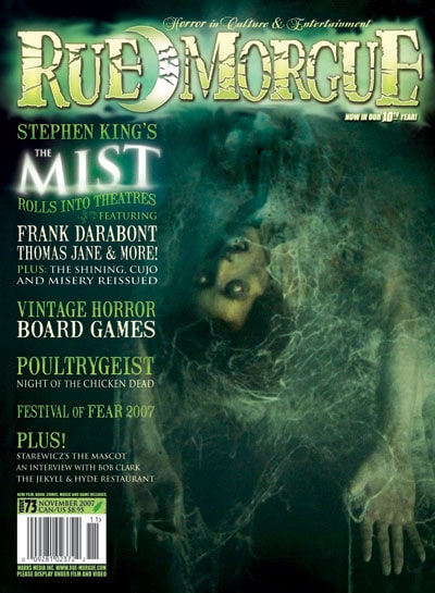 Rue Morgue Magazine  Issue # 73 November 2007