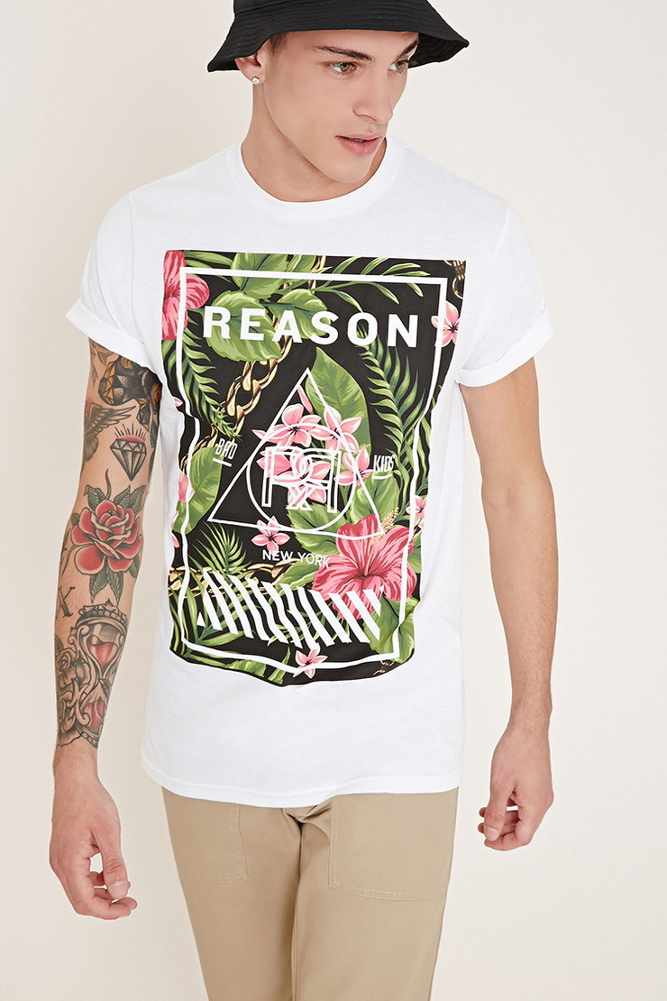 Reason Floral Chain Box Tee