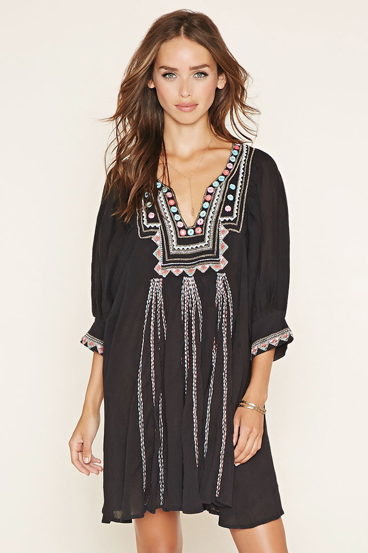 Z and L Europe Embroidery Dress