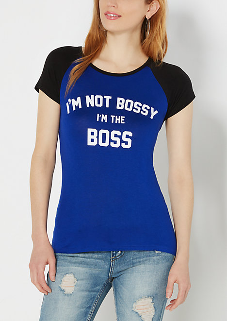 I'm The Boss Baseball Tee
