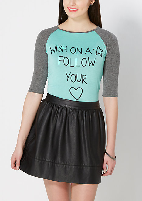 Follow Your Heart Baseball Tee