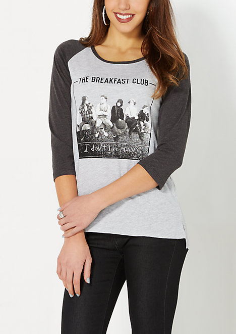 Retro Breakfast Club Baseball Tee