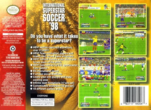 International Superstar Soccer '98