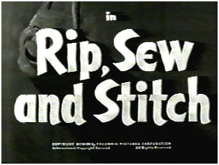 Rip, Sew and Stitch