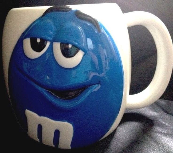 M&M's Galerie Mug (Blue Character)