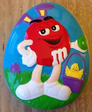 M&M's Galerie Candy Dish (Red character with Easter theme)