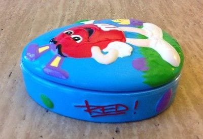 M&M's Galerie Candy Dish (Red character with Easter theme)