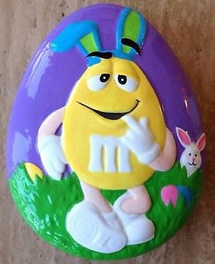 M&M's Galerie Candy Dish (Yellow character with Easter theme)