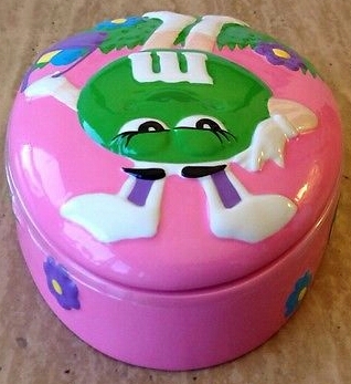 M&M's Galerie Candy Dish (Green character with Easter theme)