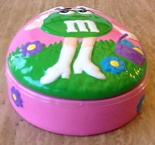 M&M's Galerie Candy Dish (Green character with Easter theme)