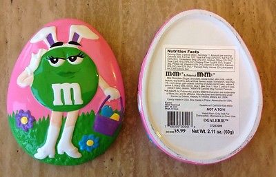 M&M's Galerie Candy Dish (Green character with Easter theme)
