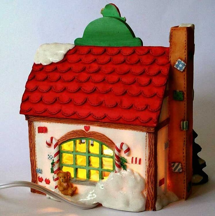 Cherished Teddies - Santa's Workshop (Lighted House)