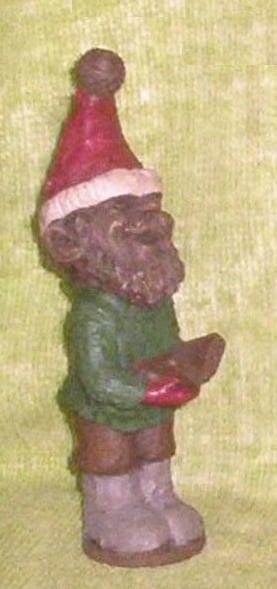 Gnome Figurine - L Caroler by Tom Clark