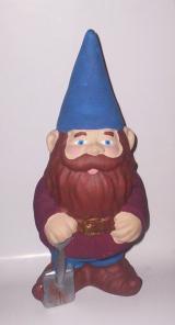 Gnome Figurine with Shovel, Ceramic