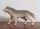 Wolf Flocked Figurine - Large Female Wolf, Vintage