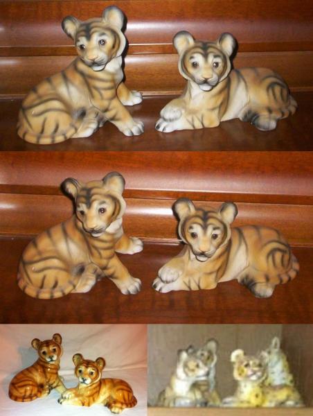 Tiger Figurine - Tiger Cub Set of Two