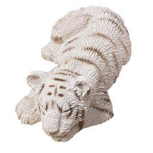 Tiger Figurine - Tiger Cub Snoozer, White (Sandicast)