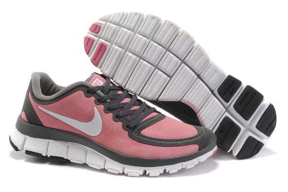 Nike Free 5.0 V5 Womens Running Shoes Pink Grey Outlet Cheap