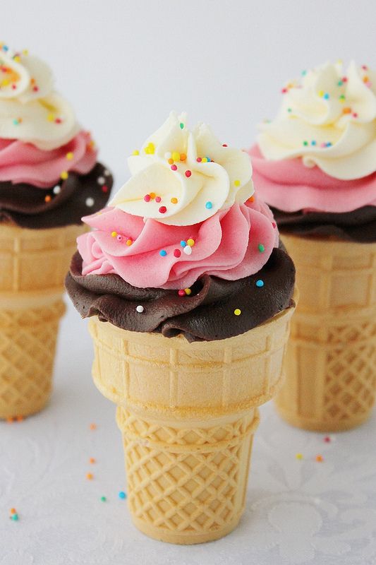Ice Cream Cone Cupcakes