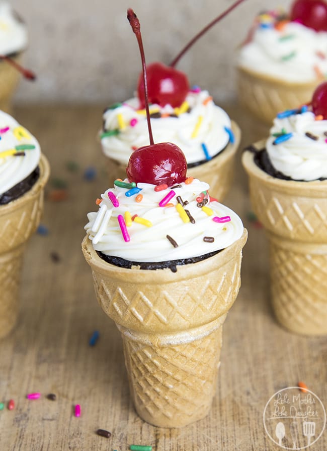 Ice Cream Cone Cupcakes