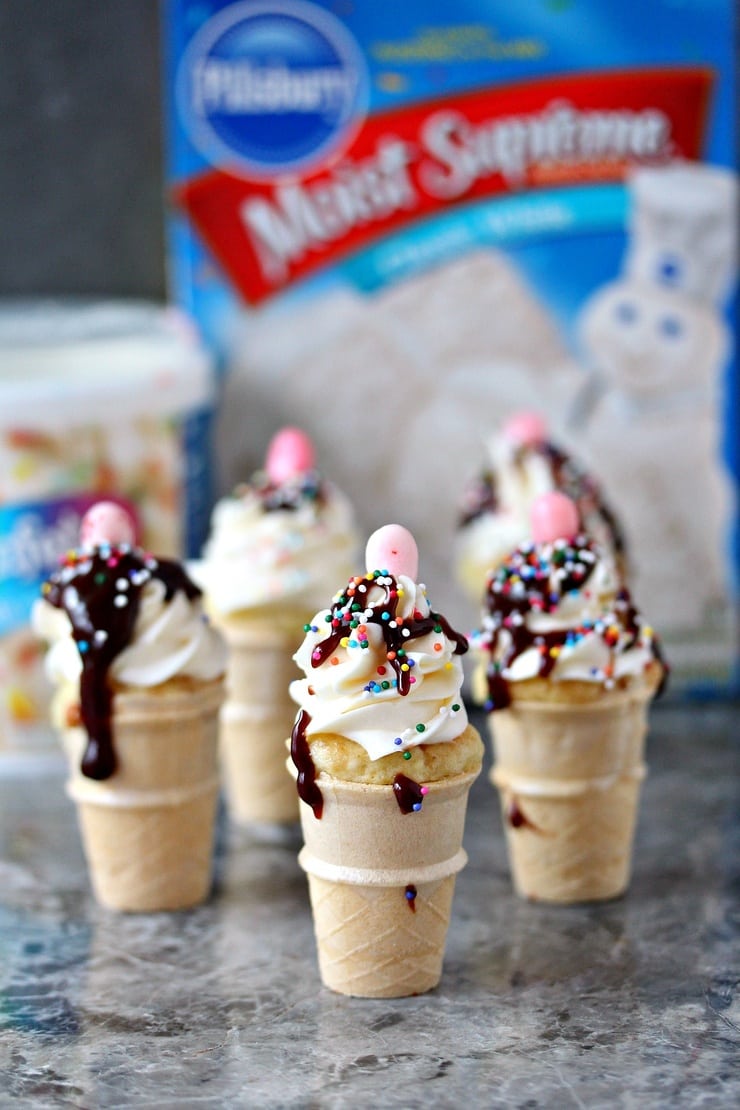 Ice Cream Cone Cupcakes