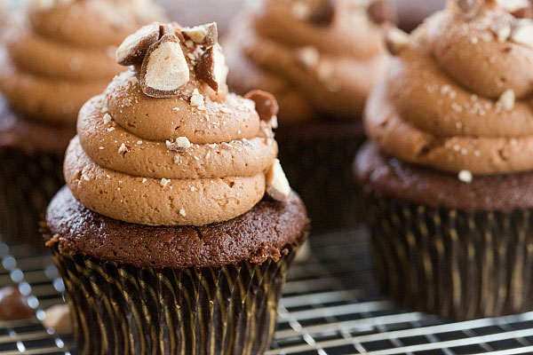 Malted Milk Chocolate Cupcakes