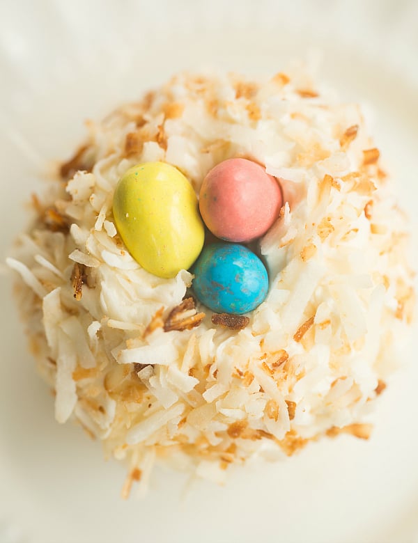 Coconut Cupcakes with Toasted Coconut Frosting