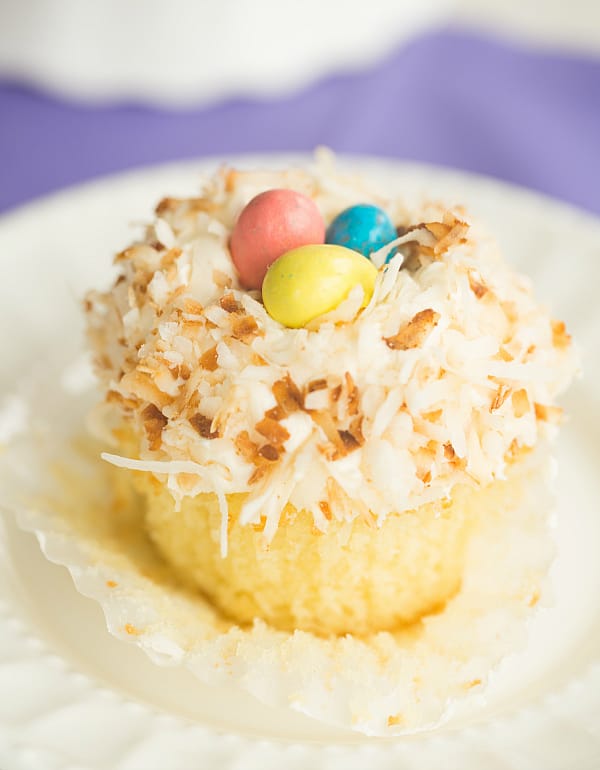 Coconut Cupcakes with Toasted Coconut Frosting