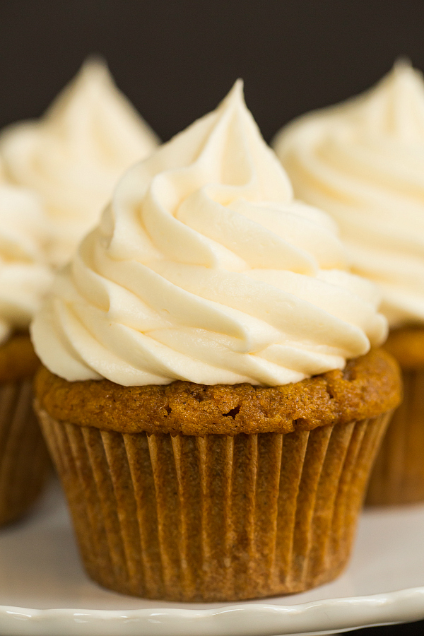 Pumpkin Cupcakes with Cream Cheese Frosting Pumpkin Cupcakes with Cream Cheese Frosting