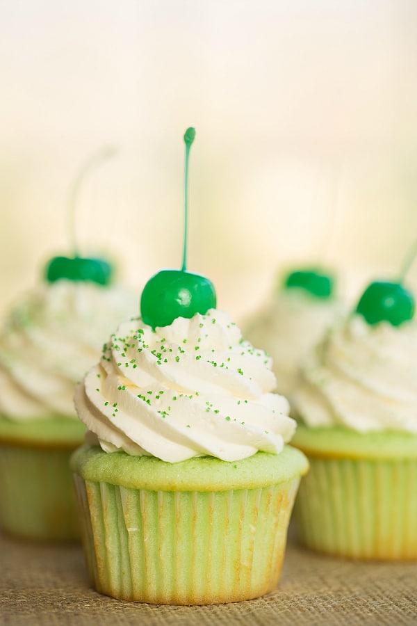 Shamrock Shake Cupcake