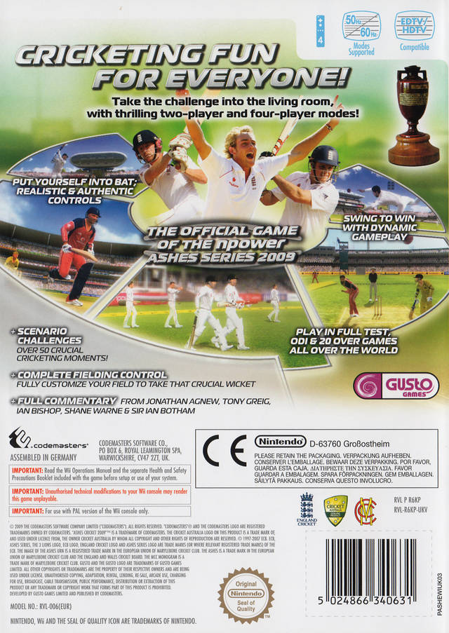 Ashes Cricket 2009