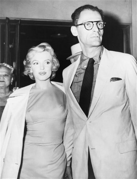 With Marilyn Monroe in 1956