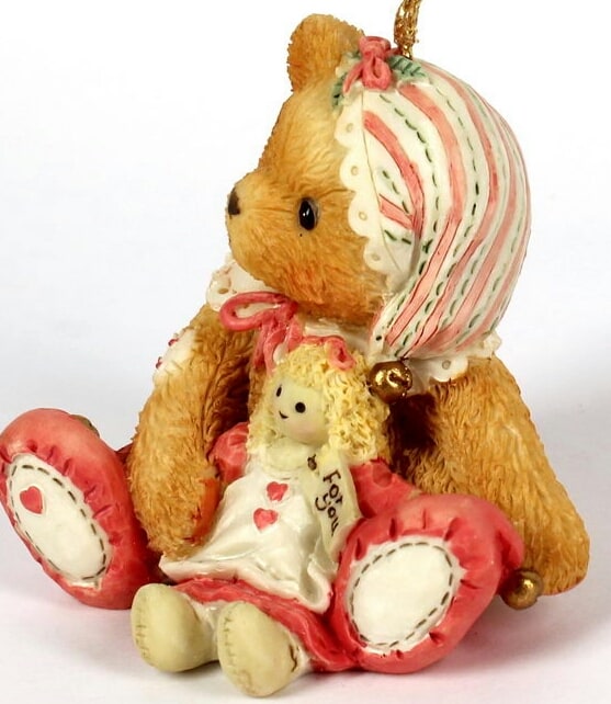 Cherished Teddies - Ornament (Elf with doll)