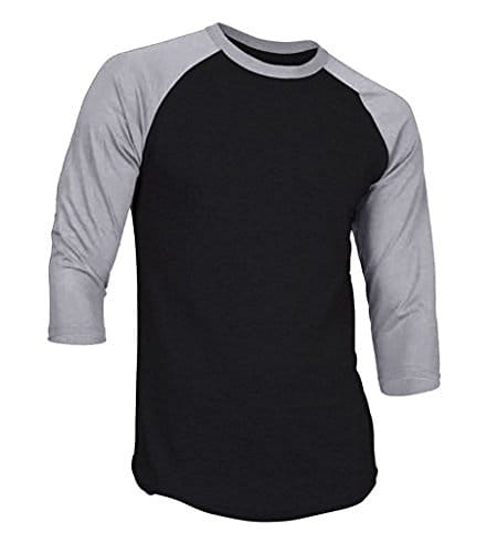 Dream USA Men's Casual 3/4 Sleeve Baseball Tshirt Raglan Jersey Shirt Black/Dk Camo Medium Dream USA Men's Casual 3/4 Sleeve Baseball Tshirt Raglan Jersey Shirt Black/Dk Camo Medium