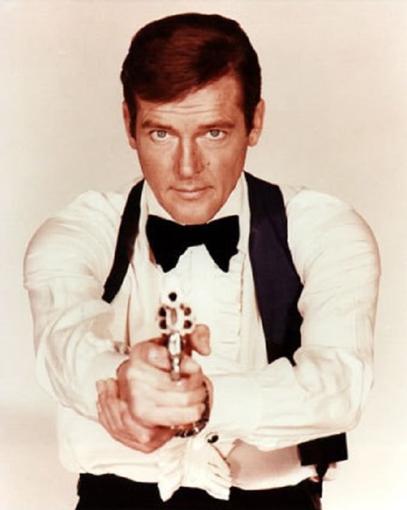 James Bond played by Roger Moore