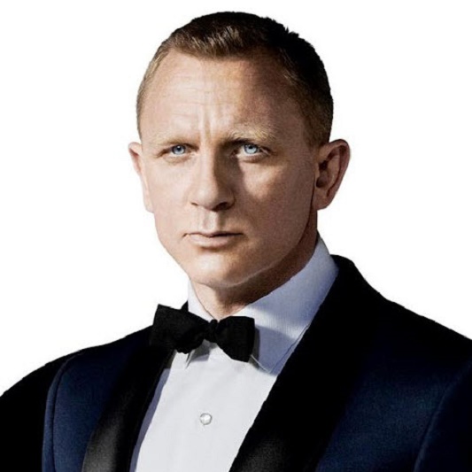 James Bond played by Daniel Craig